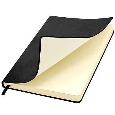 Ежедневник A5 недатированный Franco в мягком переплёте, черный (Чёрный)