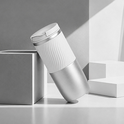 Герметичная вакуумная термокружка Pillar, 550 мл (Серебристый)