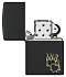 Зажигалка ZIPPO Fire Heart с покрытием Black Matte, латунь/сталь, черная, матовая, 38x13x57 мм - Фото 4