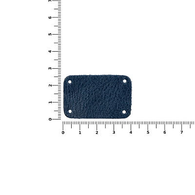 Лейбл кожаный Beta, S, синий