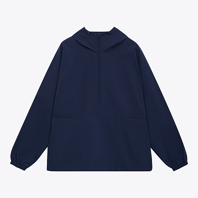 Ветровка (анорак) оверсайз унисекс Риссман (Rissman), темно-синяя