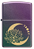 Зажигалка ZIPPO Lotus Moon с покрытием Iridescent, латунь/сталь, черная, 38x13x57 мм - Фото 2
