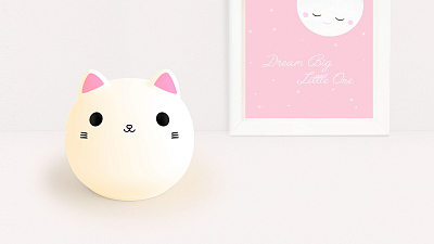 Силиконовый ночник Rombica LED Kitty
