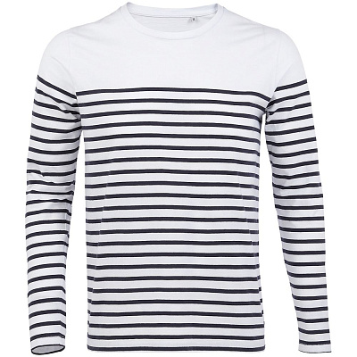 Футболка мужская с длинным рукавом Matelot LSL Men, синяя с белым (Синий)