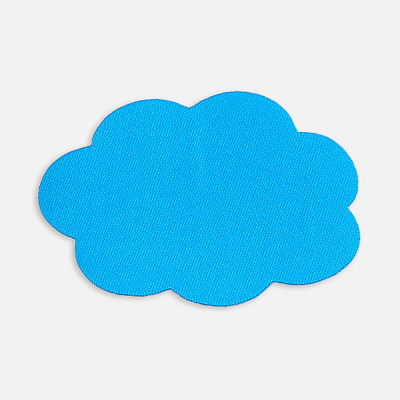 Наклейка тканевая Lunga Calum, L, голубая (Голубой)