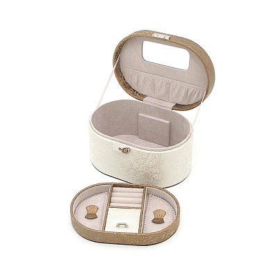 Шкатулка для украшений Jardin D'Ete, цвет бежево-золотой, 21,7 х 15 х 12,2 см (Бежевый)