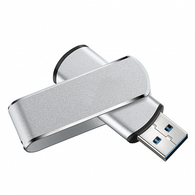 USB flash-карта SWING METAL, 32Гб, алюминий, USB 3.0 (Серебристый)