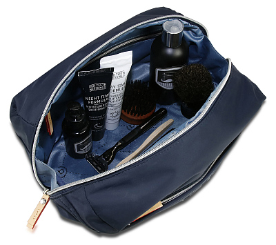 Несессер дорожный BUGATTI Lido, синий, полиэстер, 27х14х14 см, 5 л