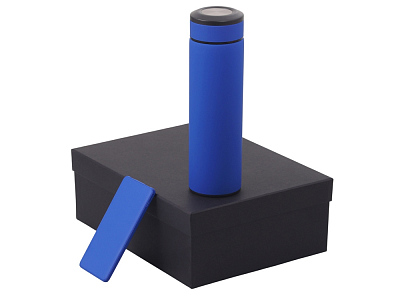 Подарочный набор COLOR IT c термокружкой и повербанком (Синий)