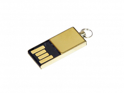 USB 2.0- флешка мини на 32 Гб с мини чипом (Золотистый)