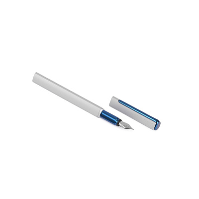 Перьевая ручка PININFARINA PF One SILVER /BLUE (Синий; серебряный)