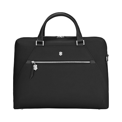 Портфель VICTORINOX Victoria Signature Briefcase черный нейлон/кожа 42x13x30 см 13 л