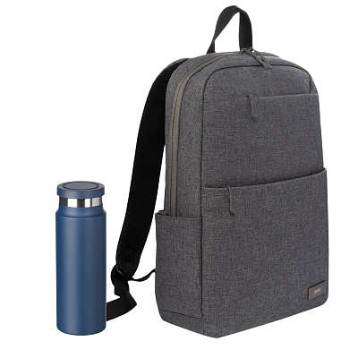 Подарочный набор Forst, Allegra, синий (рюкзак, термобутылка) (Синий, серый)