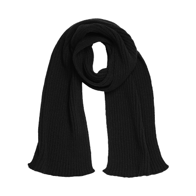 Шарф Forges вязаный, черный