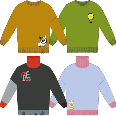 Свитер оверсайз Tricksy Net Grunge на заказ акрил