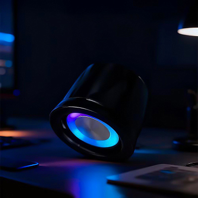 Магнитная беспроводная Bluetooth колонка-подставка Wave 5W, черная