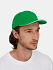 Бейсболка Classic 2.0, ярко-зеленая с белым кантом - Фото 8