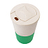 Термостакан пластиковый Wavy с манжетой, зелёный - Фото 2