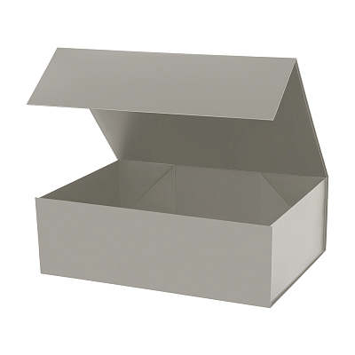 Подарочная коробка-трансформер средняя, серая