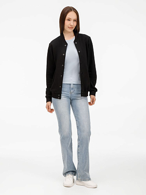 Бомбер унисекс Nuppu, черный