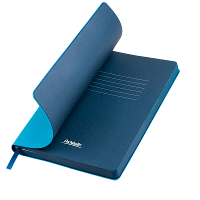 Ежедневник Латте (Latte NEW) недатированный, голубой/синий (без упаковки, без стикера) (Голубой, синий, бежевый)