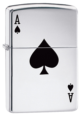 Зажигалка ZIPPO Сlassic с покрытием High Polish Chrome, латунь/сталь, серебристая, 38x13x57 мм