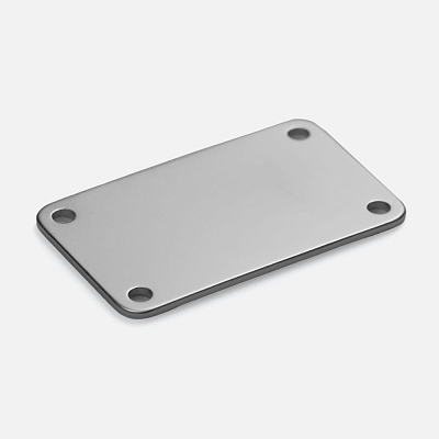 Шильдик металлический Furo, серебристый