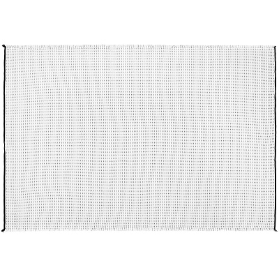 Плед Fringy, белый с черным