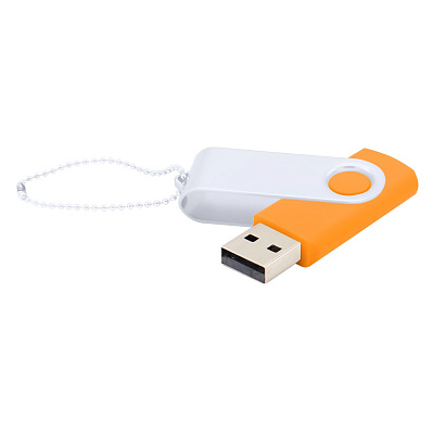 Флешка Designer To Go 2.0 USB 16Gb  (Оранжевый/белый)