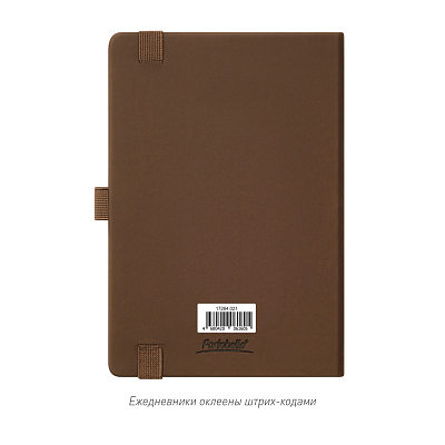 Ежедневник Альфа (Alpha) недатированный, коричневый/бежевый