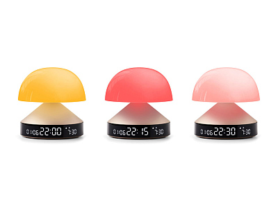 Светильник с часами и световым будильником Mina Sunrise