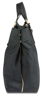 Сумка-тоут женская BUGATTI Lido, чёрная, полиэстер, 40х17,5х34,5 см, 22 л