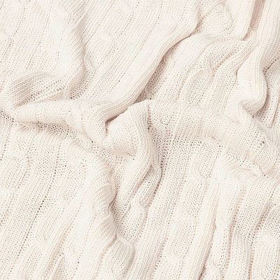 Плед Фадо (Fado) вязаный, бежевый (без подарочной коробки)