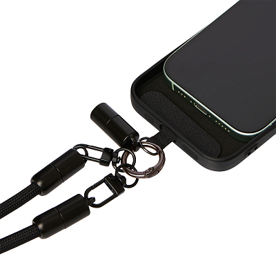 Кабель-ланьярд Voltrix, черный