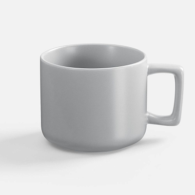 Чашка Jumbo в коробке матовая, светло-серая