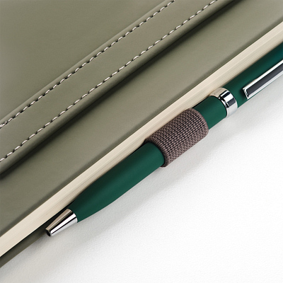 Ежедневник Альфа (Alpha) недатированный, серый/бирюзовый