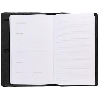 Еженедельник-портфолио Remini, недатированный, черный