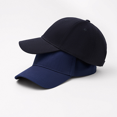 Бейсболка Аксис (Axis), 6 клиньев, черный