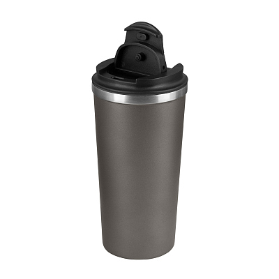 Термокружка вакуумная Palermo, серая, матовая поверхность