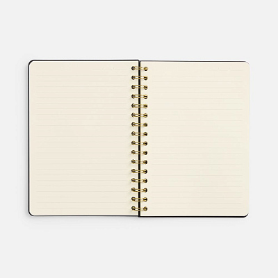 Ежедневник Spiral, недатированный, черный