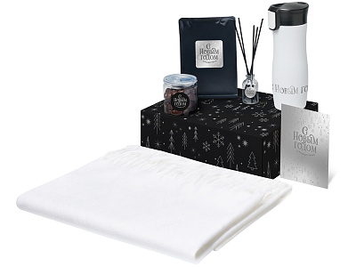 Подарочный набор Re:Harmony с палантином и термокружкой (Белый)