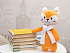 Мягкая игрушка Beastie Toys, лисенок с белым шарфом - Фото 4