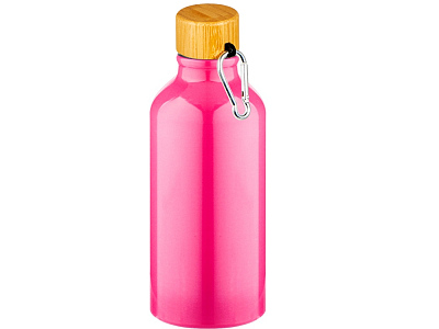 Бутылка Hip S Bamboo с карабином, 400 мл