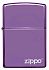 Зажигалка ZIPPO Classic с покрытием Abyss™, латунь/сталь, фиолетовая с логотипом, 38x13x57 мм - Фото 2