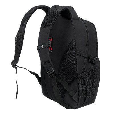 Рюкзак TORBER ROCKIT, чёрный, полиэстер, 33х15х45 см, 22 л