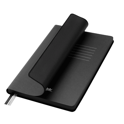 Ежедневник Мун Ривер (Moon River) недатированный, черный (без упаковки, без стикера) (Черный, бежевый)