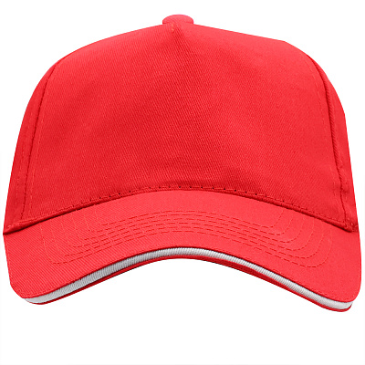 Бейсболка 5-панельная ERIS, Красный (Красный)