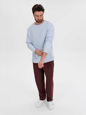 Лонгслив унисекс Siluetti Fuori, светло-голубой