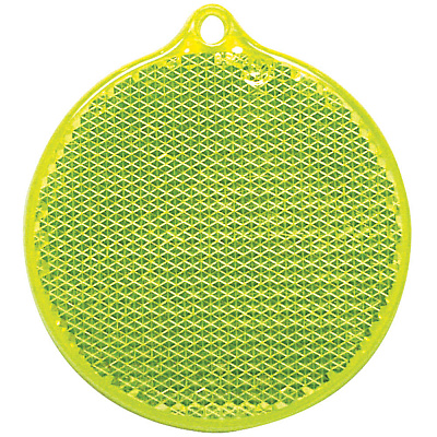 Пешеходный светоотражатель «Круг», неон-желтый (Желтый)