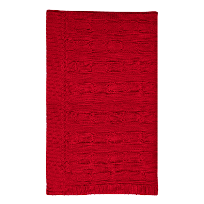 Плед Fado вязаный, красный (без подарочной коробки)